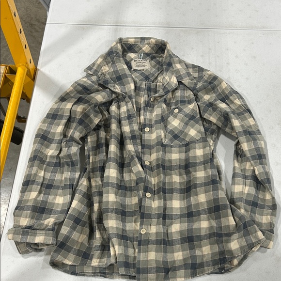 Burton Gray and Cream Plaid Shirt - Picture 1 of 2